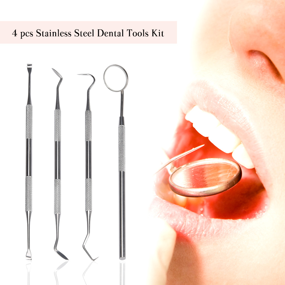 Teeth Whitening Mouthwash - 4Pcs Set Zahnstein Schaber Scaler Plaque