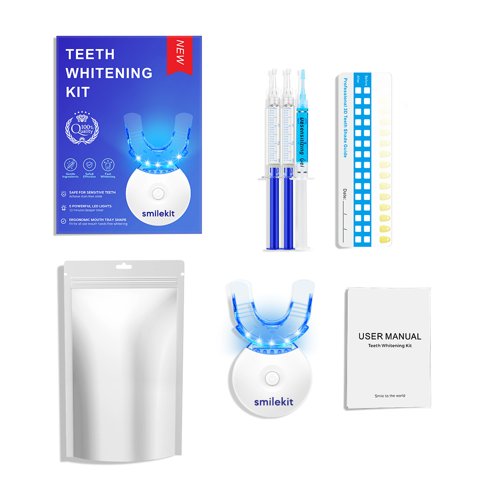 Zahnaufhellungs-Set – 5 x LED- – Teeth Whitening Kit Bewertung und Preis