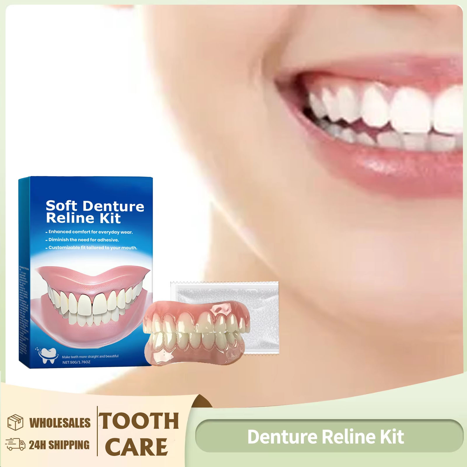 Prothese-Reline-Set, Silikonei – Teeth Whitening Kit Bewertung und Preis