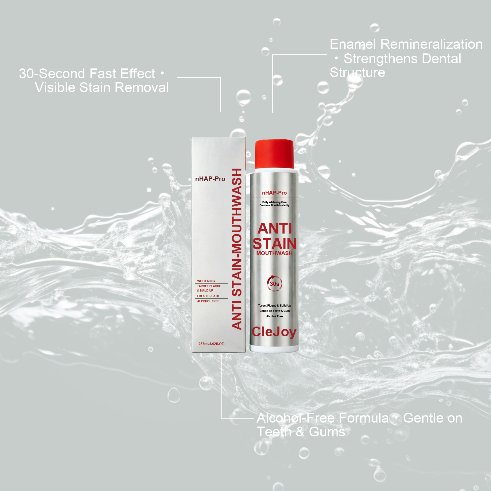CleJoy Anti-Flecken-Mundspülun – Teeth Whitening Mouthwash Bewertung und Preis